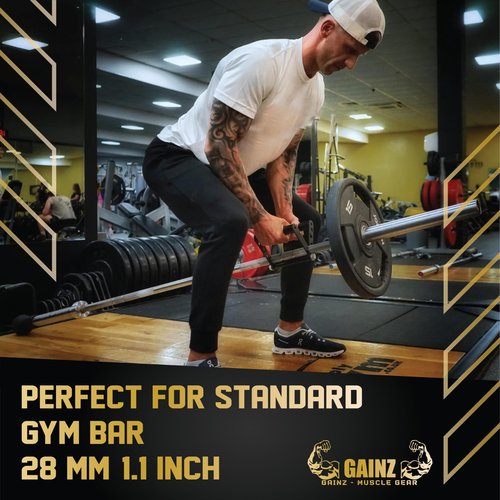 Gainz - V-Bar Cable Attachment/Landmine Handle for Barbell and Machines(Foldable) - T Bar, Double D, Multi Grip