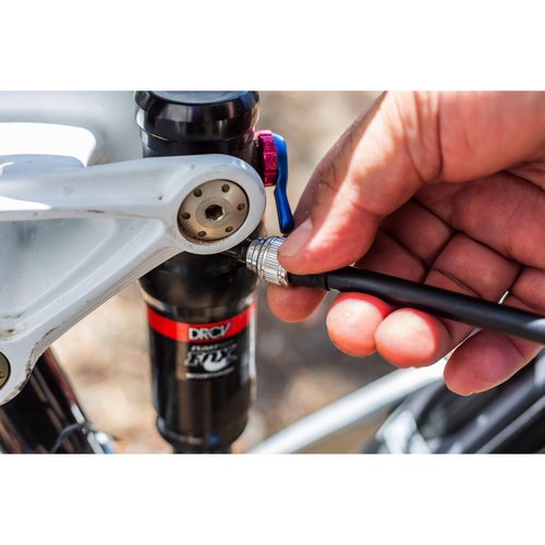 Kilimanjaro Bicycle Shock Pump with Aluminum Barrel and Shaft – Accurate Gauge for Suspension Forks and Rear Shocks – Durable Bike Repair Tool – 910550ECE