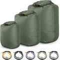 HIKEMAN Waterproof Dry Bag - Ultralight Roll Top Dry Sack | 3-Pack for Travel, Swimming, Kayaking (Green)