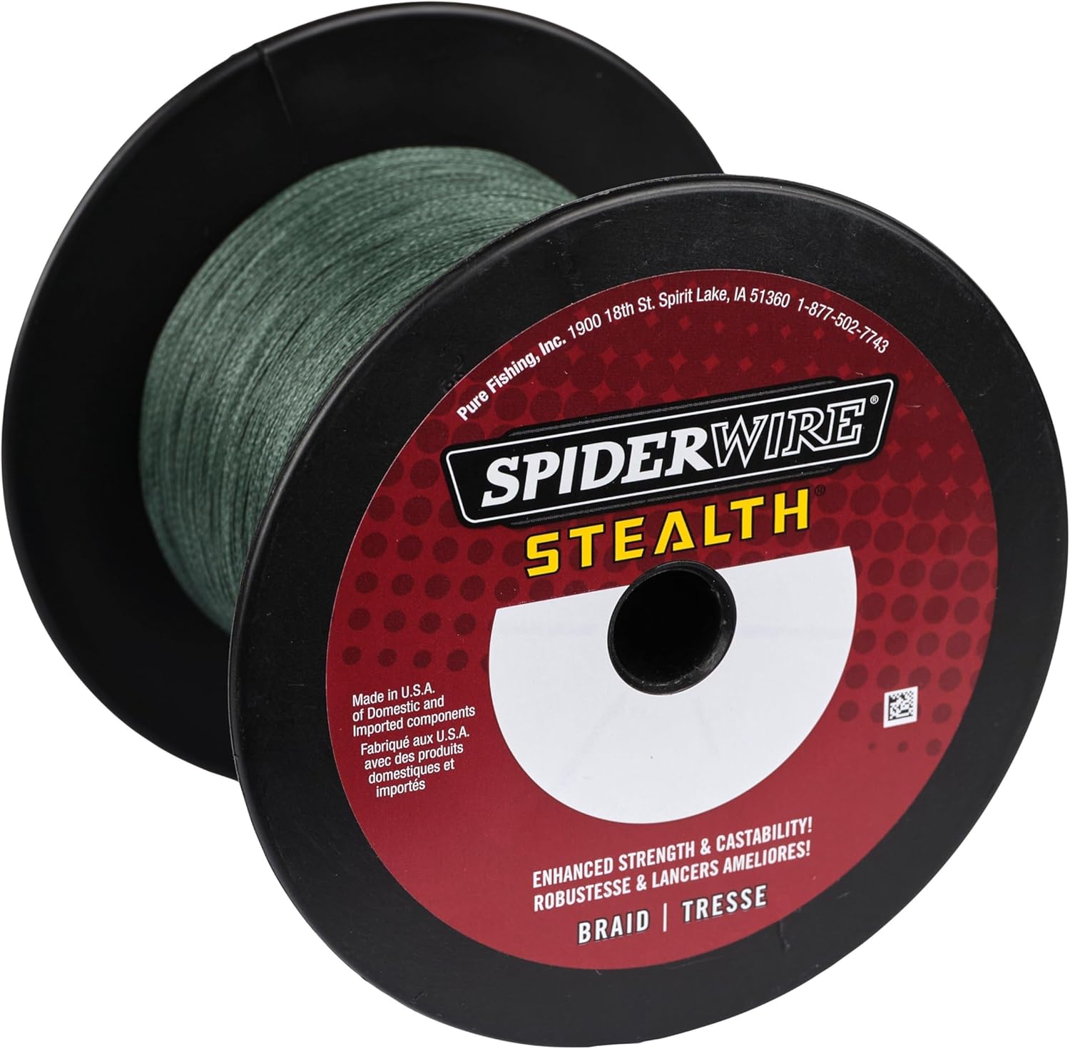 SpiderWire Stealth Braid Fishing Line - Durable, Low-Visibility Design | 300 Yards, Green