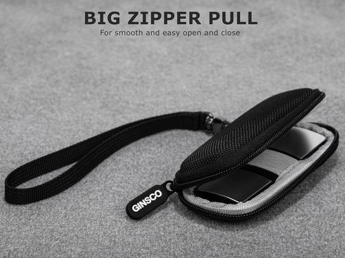 Ginsco Hard Shell Case for KardiaMobile 1-Lead EKG Monitor | Durable 1680D Oxford Travel Pouch