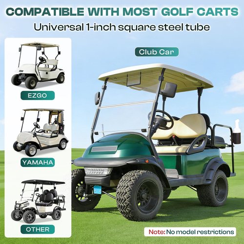 DRIVE UP Golf Cart No Drilling Sand Bottle, Universal Divot Filler Sand & Seed Bottle with Rattle Proof Holder Suitable for EZGO, Club Car and Yamaha, Drilling-Free with Large Capacity - 2 Packs