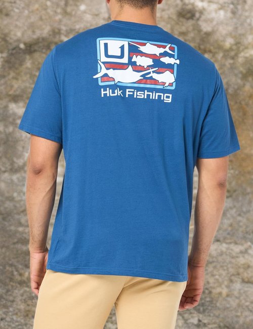 HUK Men's Fishing Tee - Quick-Dry Performance Short Sleeve Shirt for Comfort and Style
