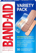 Band-Aid Brand Adhesive Bandage Variety Pack - Clear, Tough & Sport Bandages | Assorted Sizes, 30 Ct