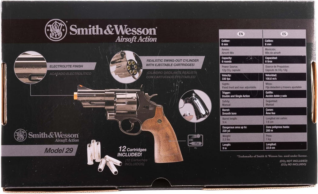 Umarex Smith & Wesson M29 Revolver | 6mm BB Airsoft Gun for Realistic Shooting Experience