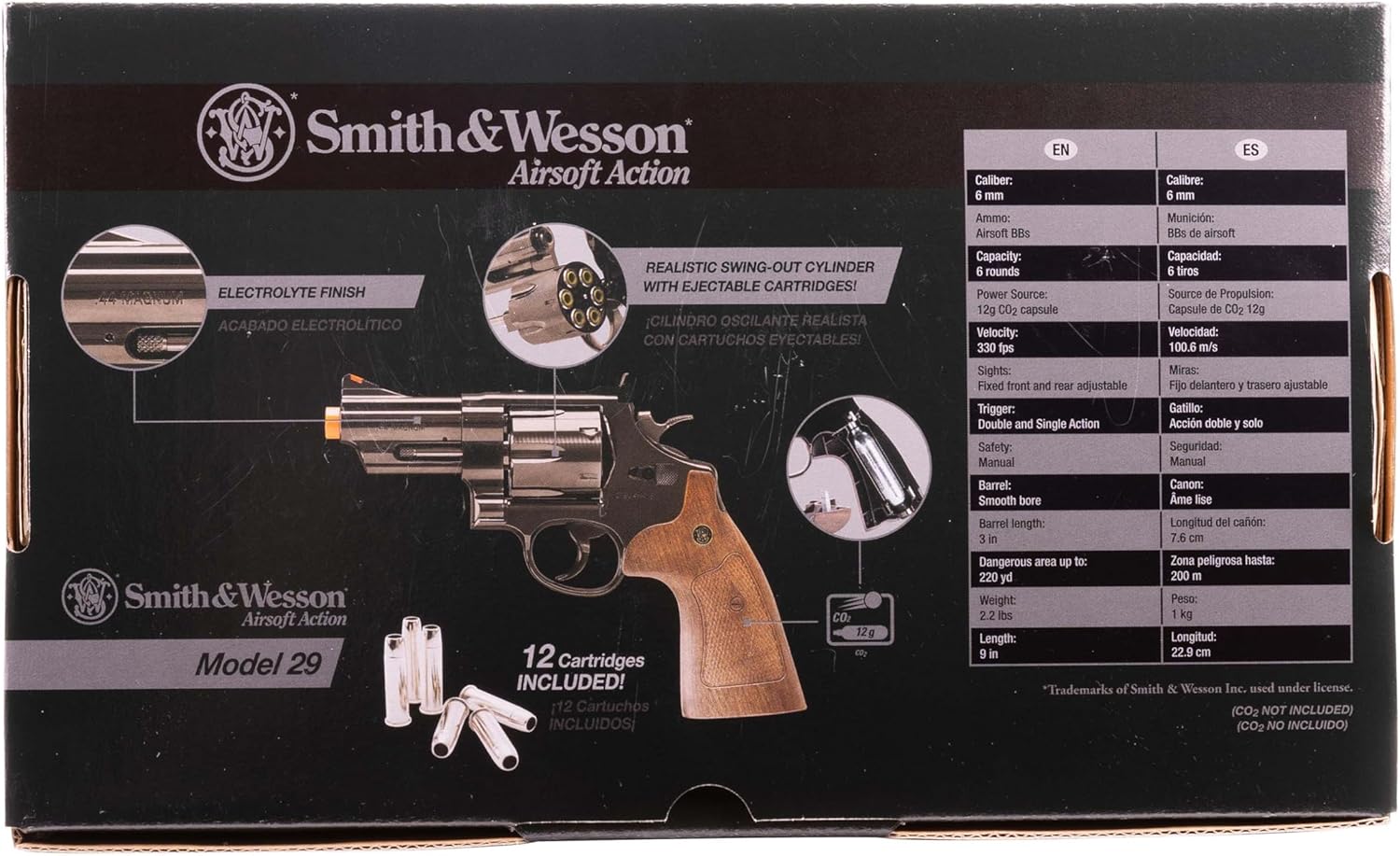 Umarex Smith & Wesson M29 Revolver | 6mm BB Airsoft Gun for Realistic Shooting Experience