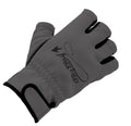 FROGG TOGGS Frogg Fingers Fleece Fishing/Hunting Gloves, With or Without Fingers, Gray/Black, Medium