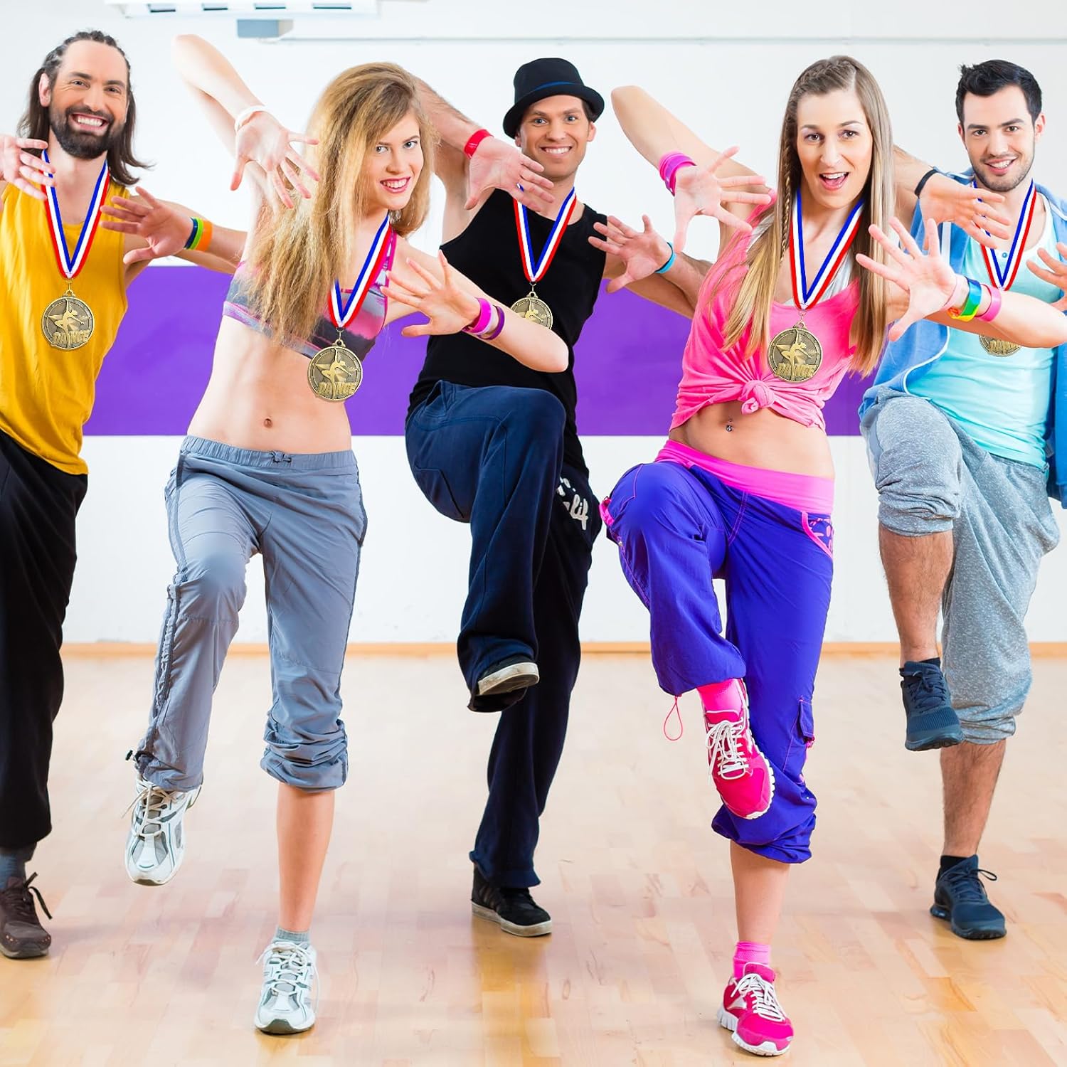 Quelay 30 Pcs Gold Award Medals - 2'' Winner Medals with Neck Ribbons for Tournaments & Competitions