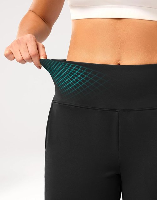 G Gradual Women's Bermuda Shorts - High Waisted Knee-Length Capris with Pockets | Athletic Casual Style