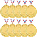 Hilitchi 10Pcs Olympic Style Winner Medals - Premium Award Medals with Ribbons