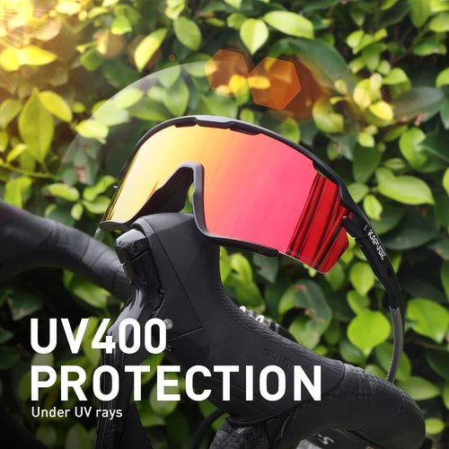 KAPVOE Photochromic Cycling Glasses Men Women Clear Mountain Bike Sunglasses MTB Bicycle Riding Sports Triathlon Running
