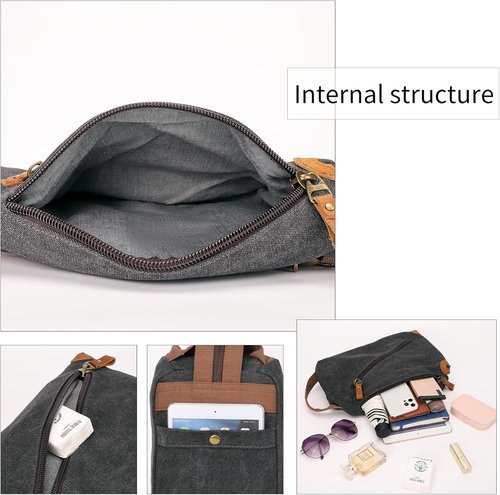 KL928 Canvas Sling Bag - Versatile Crossbody Backpack Purse for Travel | Unisex Design