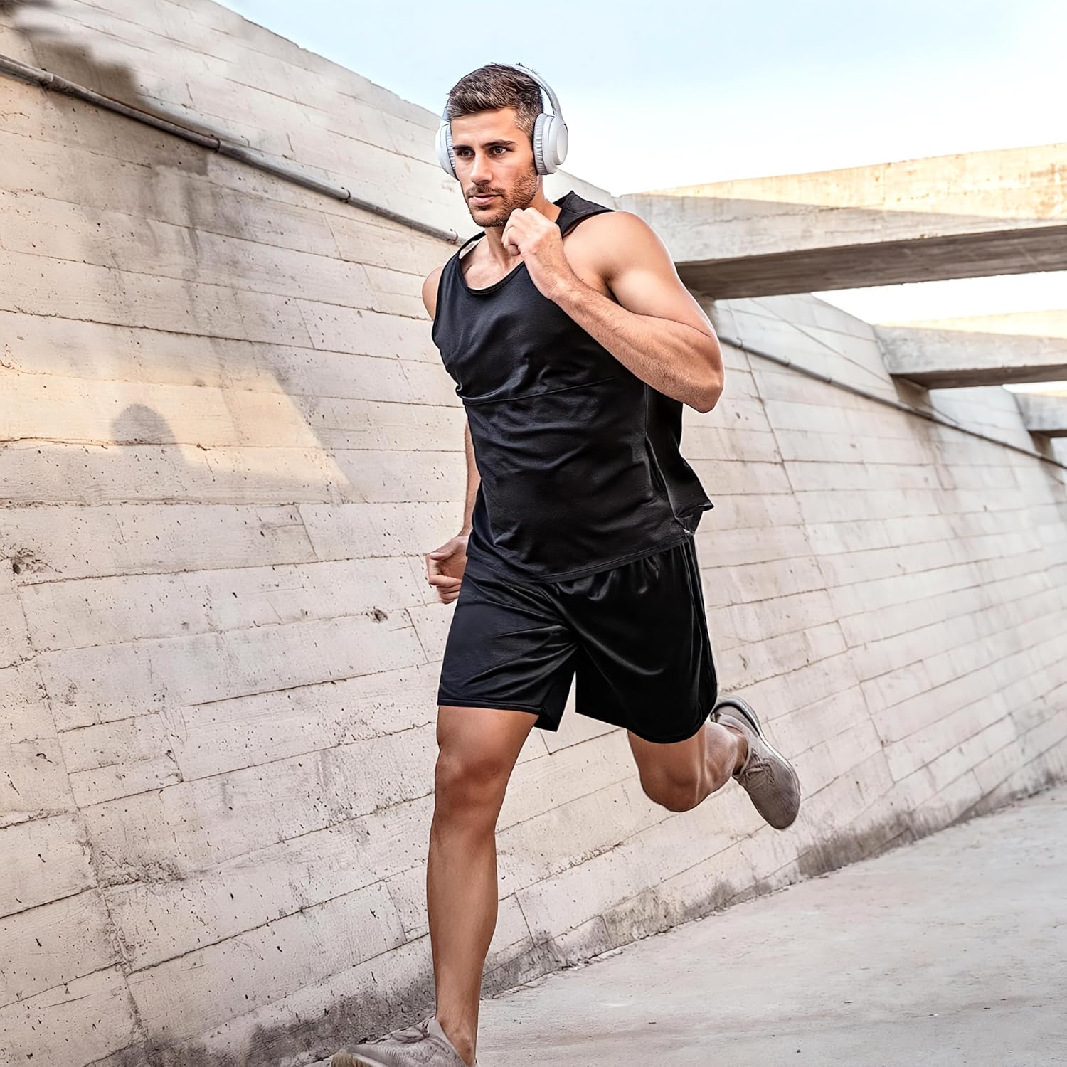 Skiennix Men's Athletic Shorts - Quick Dry Activewear with Pockets & Elastic Waistband | Perfect for Workouts