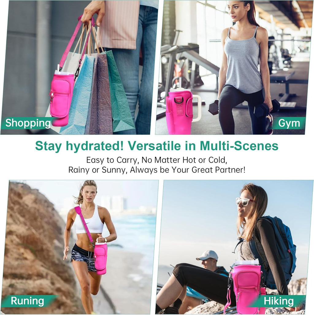 Stanley - Insulated Water Bottle Carrier Bag with Strap & Phone Pocket | Fits 40oz/30oz Tumblers