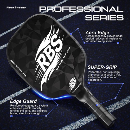 Professional Pickleball Paddle,Thermoformed T700 Carbon Fiber Pickleball Paddles with Enhanced Spin Surface, Expanded Sweet Spot