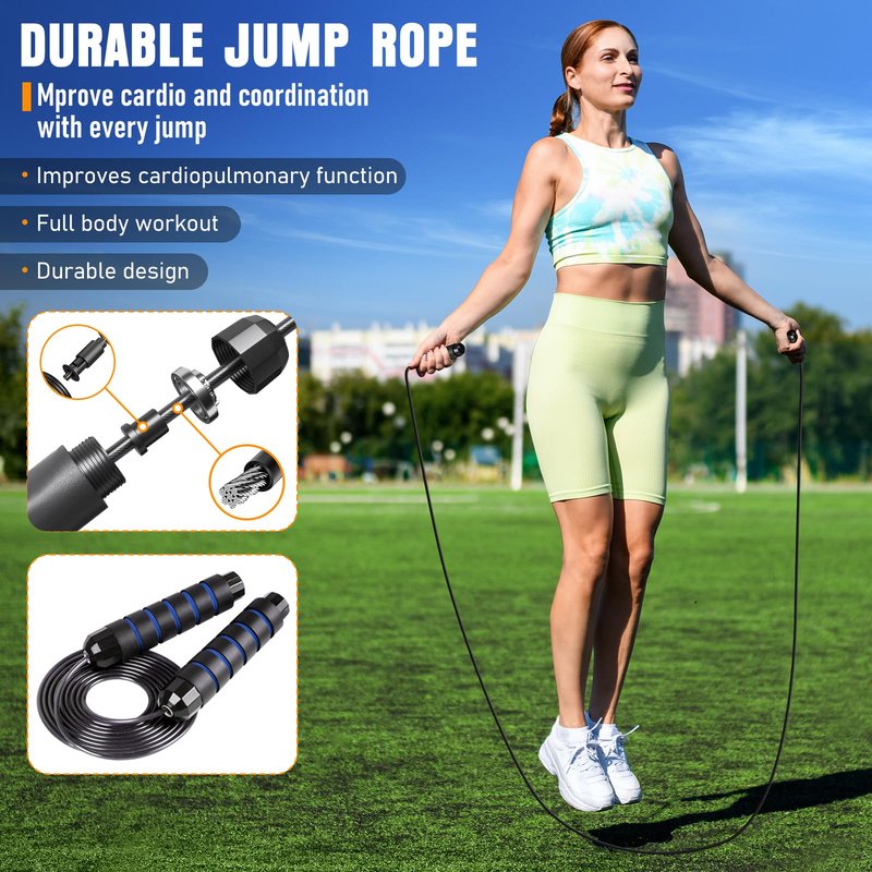 MUROZA Agility Ladder, Agility Speed Training Equipment Set, 20ft Speed Ladder, 12 Soccer Cones, 4 Hurdles, Jump Rope, Running Parachute, Soccer Football Basketball Training Equipment Accessories
