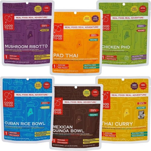 GOOD TO-GO Food Kit Assortments - Dehydrated Camping & Backpacking Meals | Just Add Water, Delicious Options