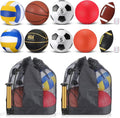 Deekin 12 Pcs Sport Ball Set - Official Size Basketball, Football, Volleyball & More | Includes Bag & Pump