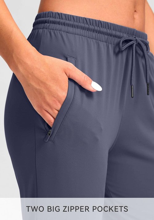 G Gradual Women's Joggers - Tapered Running Sweatpants with Zipper Pockets | Comfortable Lounge Wear
