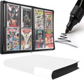 D DACCKIT Premium Comic Binder - Holds 96 Regular Comics with Sleeves | Classic White Storage Album