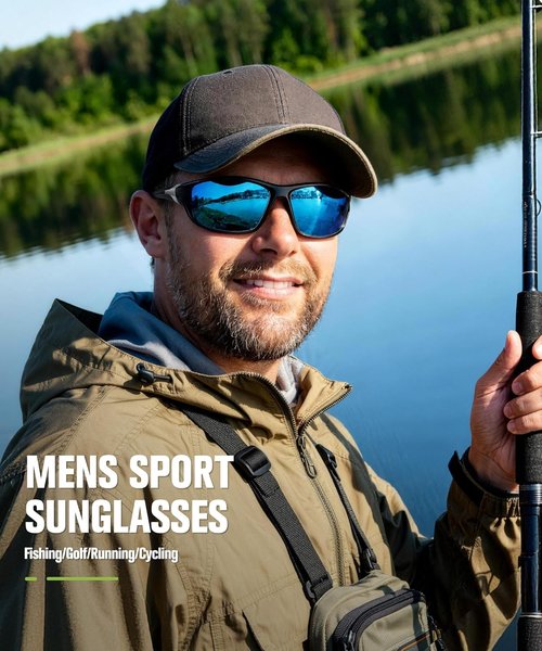 **Skiennix Polarized Sports Sunglasses - UV400 Protection for Driving, Golf, Cycling & Running**