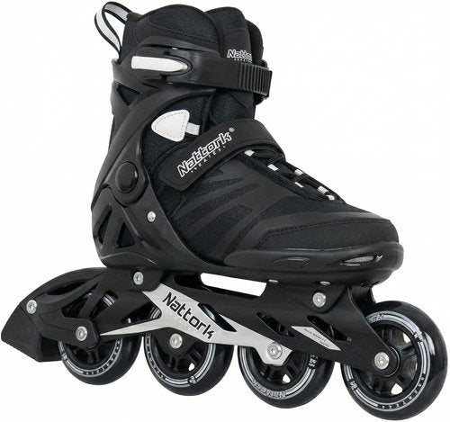Nattork Inline Skates for Adults - Fitness Blades with Aluminum Frame & Breathable Mesh | Durable PU Wheels