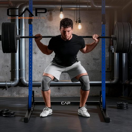 CAP Barbell Power Rack - Heavy-Duty Strength Training Equipment for Home Gym | Adjustable Design