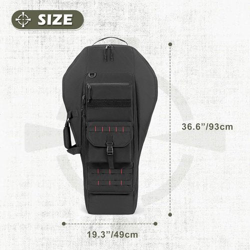 DSLEAF Soft Compound Bow Case - Padded Tactical Archery Carrier with Arrow Pocket & Backpack Straps