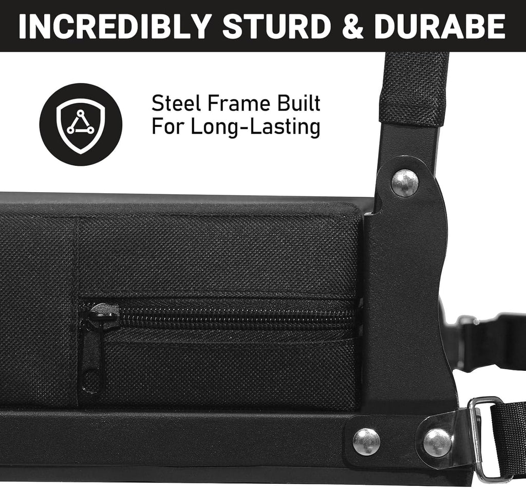 Sheenive Stadium Seats - Padded Bleacher Chairs with Back Support & Shoulder Strap | Portable Comfort