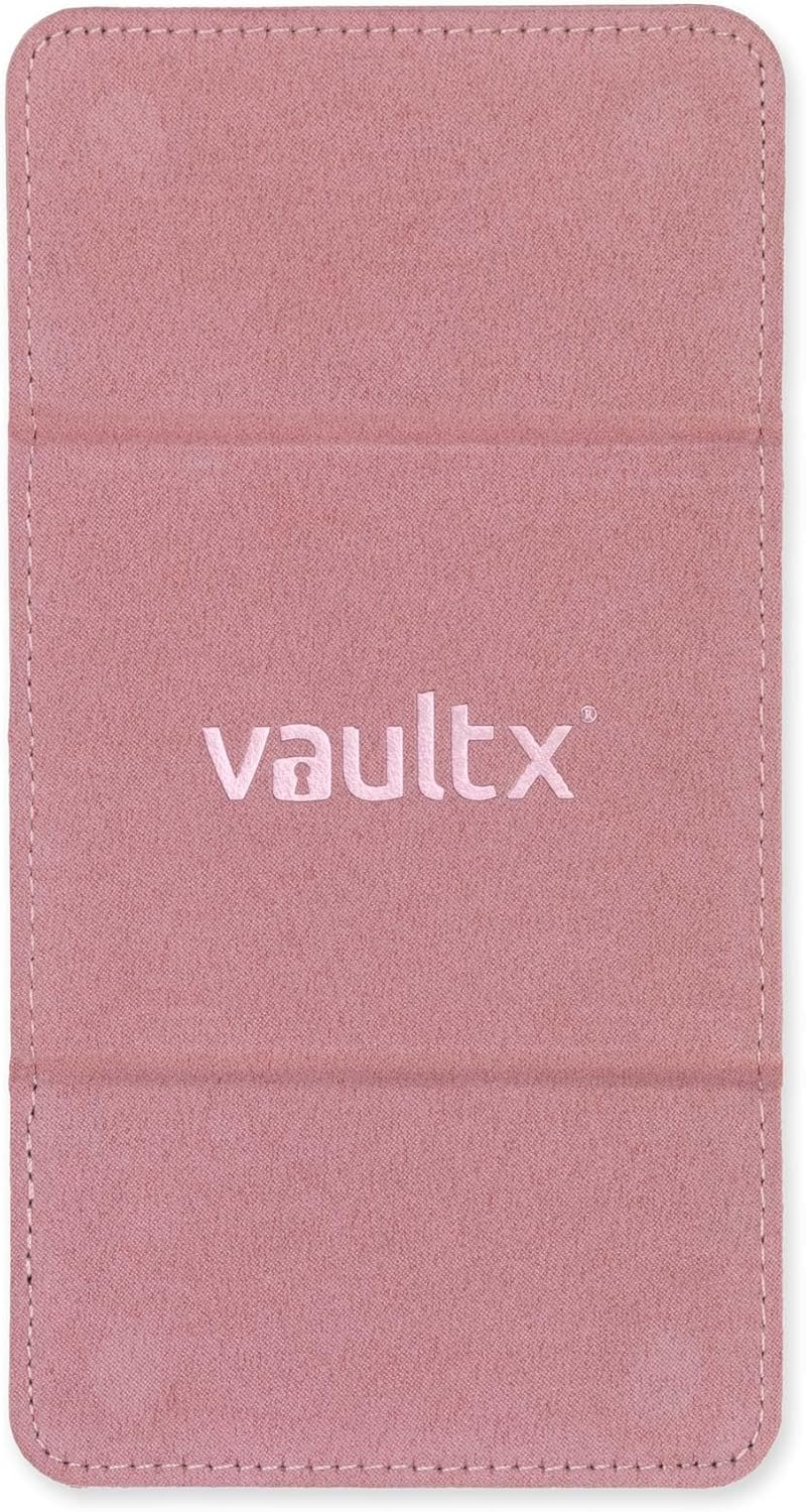 Vault X Trading Card Deck Box - Premium Exo-Tec Material, Holds 100+ Sleeved Cards | Pink with Magnetic Lid