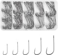 Baitholder Hooks Kit - 200pcs Barbed Shank Fishing Hooks | High Carbon Steel for Bass & Catfish