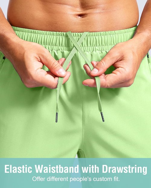 G Gradual Men's Athletic Running Shorts - Quick Dry with Zipper Pockets | Available in 7", 5", 9" Sizes for Gym & Outdoor Activities