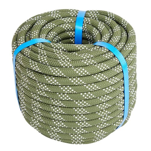 7/16 Inch 150ft Double Braided Polyester Arborist Rope, Heavy Duty Nylon Rope for Anchor, Tree Work, Cargo, Pulling, Sailing(ArmyGreen)