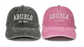GDIQ New Abuela Abuelo Est 2026 Hats, Gifts for Future Grandparents Grandma and Grandpa, Promoted to Papa Nana Announcement Matching Set