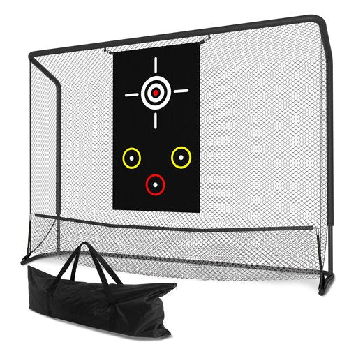GCCSJ Golf Practice Net(10x7.5ft), Golf Hitting Net, Hitting Net with Target Cloth for Indoor or Outdoor Use, Heavy Duty with Carry Bag, Nets for Backyard