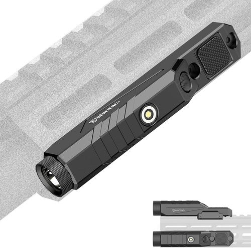DEFENTAC Tactical Flashlight - 1600 Lumens with Momentary & Strobe Modes | Magnetic Rechargeable, Pressure Switch Compatible