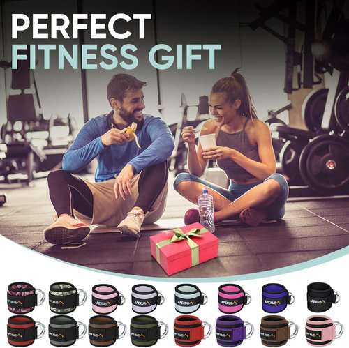 APEXUP Ankle Strap - Adjustable Cable Machine Resistance Bands for Glute Workouts & Leg Extensions