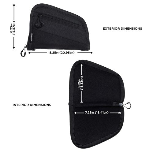 Allen Company 7" Auto-Fit 2.0 Compact Handgun Case, Black