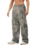 MSBESYOR Mens Baggy Camo Graphic Print Sweatpants Workout Athletic Joggers Pants for Men Wide Leg Hunting Sweat Pant