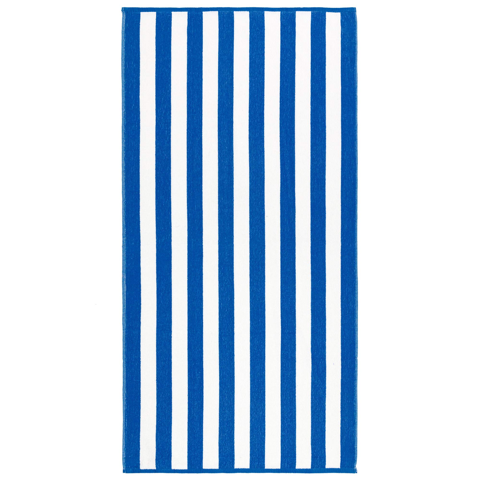 Beachland Classic Cabana Stripe Beach Towel - 30 x 60 inch - Soft Cotton Terry Resort Style Perfect for Beach and Pool (Royal-Mint-Tur, 6 Pack)