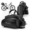 Bike Bags for Bicycles Rear Rack, 31L Panniers Bike Trunk Bags with Reflector, Rain Cover & Shoulder Strap, 3 in 1 Bicycle Rack Bag for Commuter Travel Outdoor