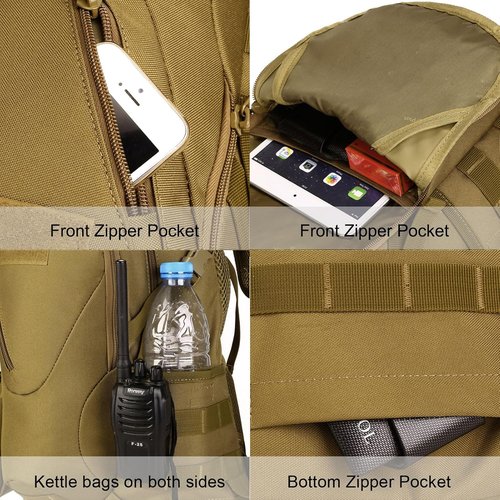 ArcEnCiel 15L Tactical Motorcycle Backpack - Versatile Rucksack for Outdoor Camping & Trekking