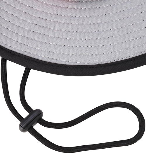 Nautica Mens Boonie Hat - Lightweight UV Protection Wide Brim Mainsail Safari Fishing Hat for Men with Adjustable Strap, Size S-M, Grey