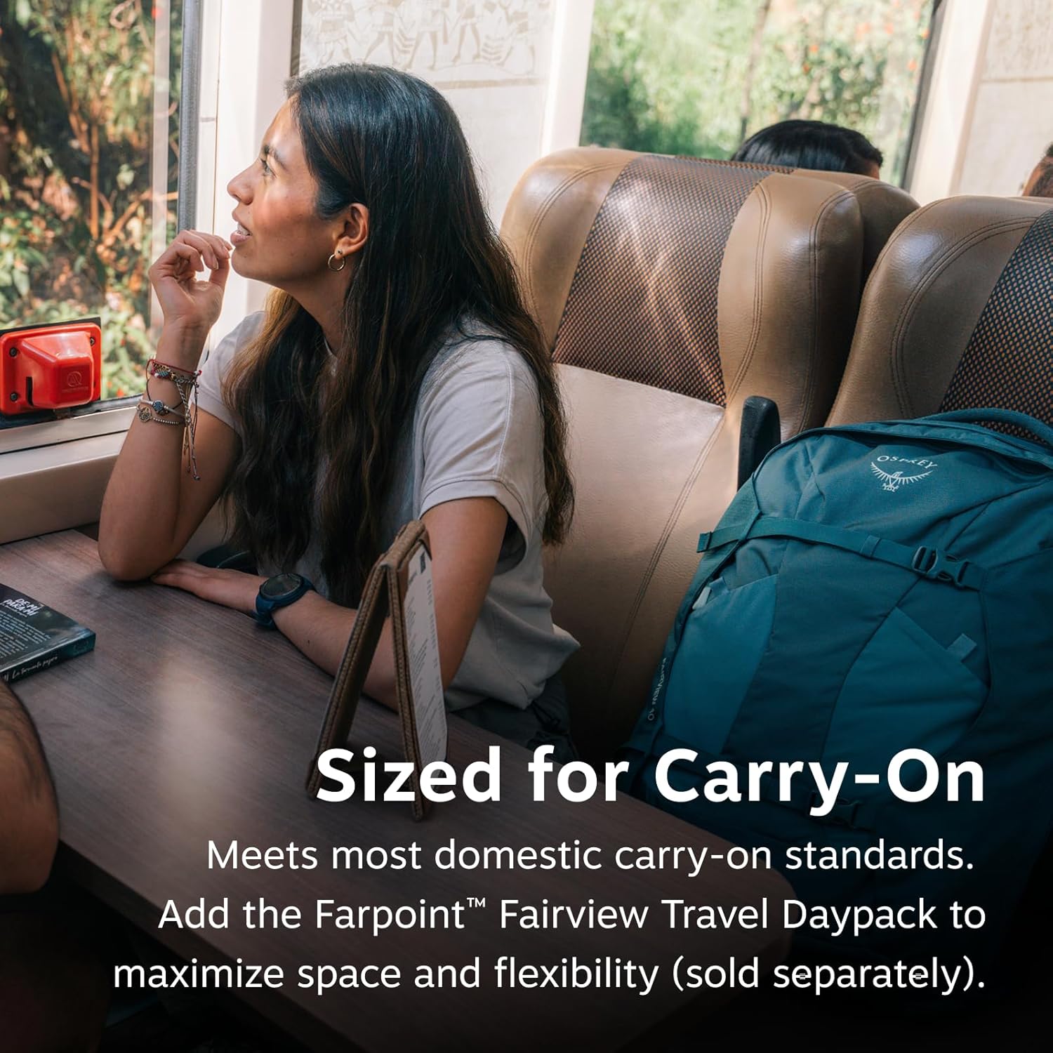 Osprey Fairview 40L Women's Travel Backpack - Versatile Carry-On with Laptop Sleeve & Toiletry Pocket, Black