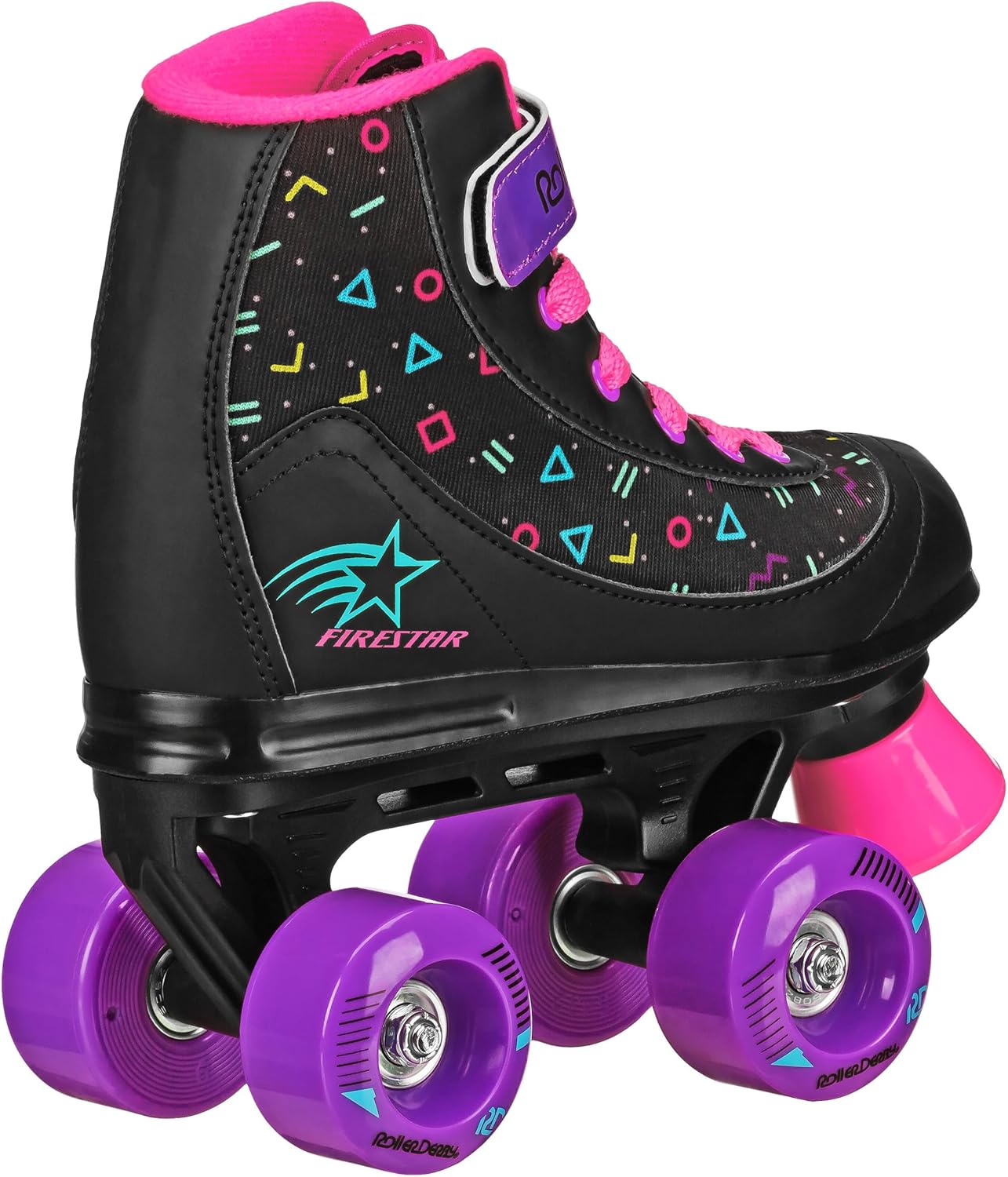 Roller Derby Firestar Youth Skates - Perfect for Beginners | Girls & Boys, Adjustable Fit