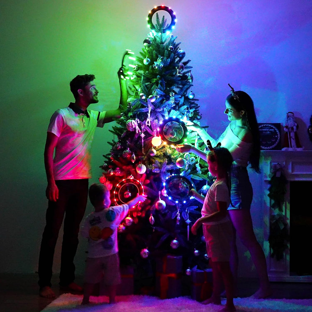 TOSY Flying Ring Bundle - 3 Pack of 2X Bright Blue & Green LED Lights | Perfect for Outdoor Fun