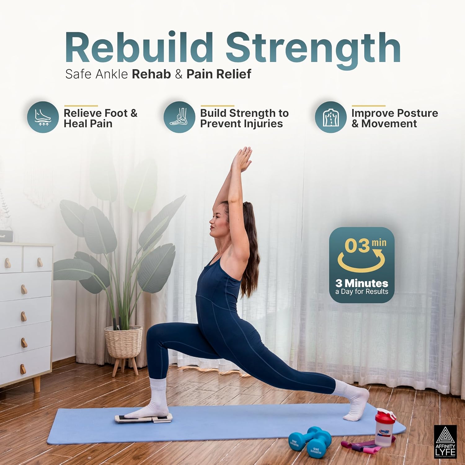 Skiennix Ankle Strengthener & Balance Trainer - Dual Difficulty Levels for Injury Recovery | HSA FSA Approved