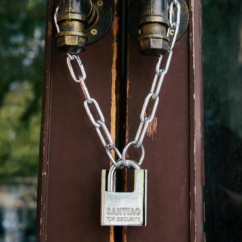 39 Inch/1 Meter Chain Lock with Heavy Duty Locks Stainless Steel Security Anti Cut Padlock with Same Keys Anti Theft Protection for Bicycle,Motorcycle,Scooter,Door,Fence,Garage