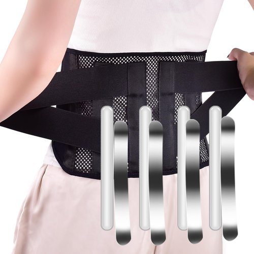 Ultra-Thin Breathable Back Support Belt – Adjustable Waist Belt for Lower Back Pain Relief, Sciatica & Posture Support for Men & Women – Lightweight, Flexible, Comfortable for All-Day Wear (Medium)
