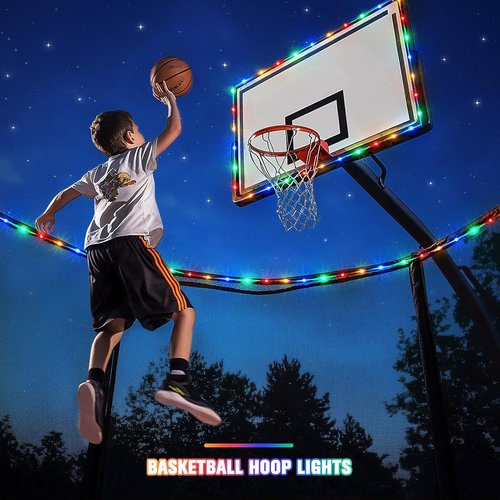 JMEXSUSS Trampoline Lights - 200 LED Waterproof Solar String Lights | 66ft, 8 Modes for Outdoor Fun